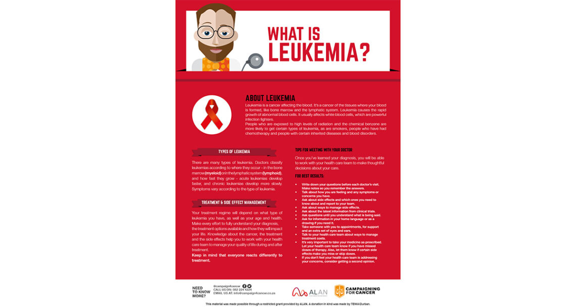 Leukaemia: does the thought of this cancer frighten you?