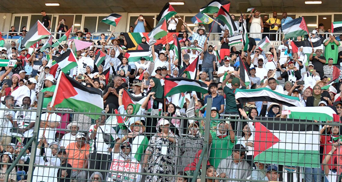 A show of solidarity: Cape Town welcomes the Palestine national football team