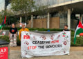 Standing tall: a Friday picket against apartheid Israel