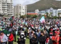 Thousands march for Palestine as Galloway and Ridley end South Africa tour